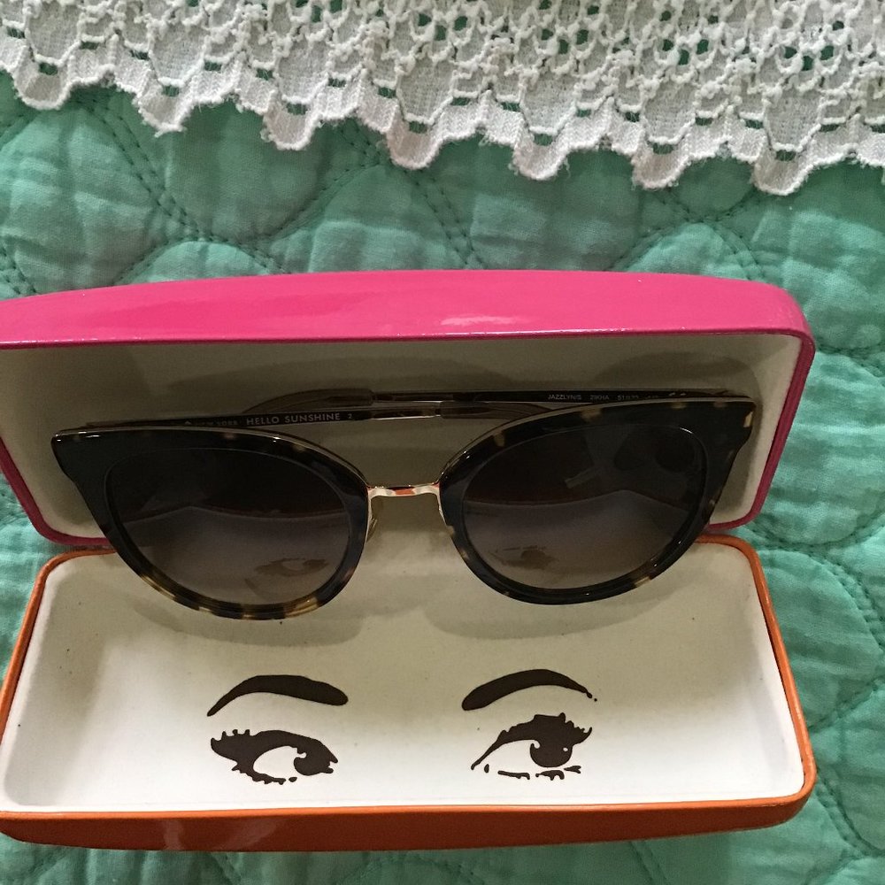 Kate Spade JAZZLYN/S Gold/Brown Authentic 21K-HA